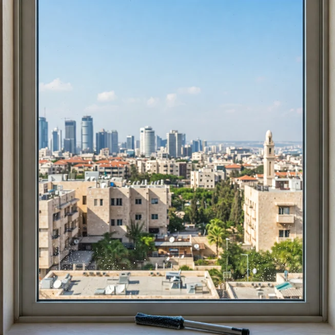 ניקוי חלונות במרכז